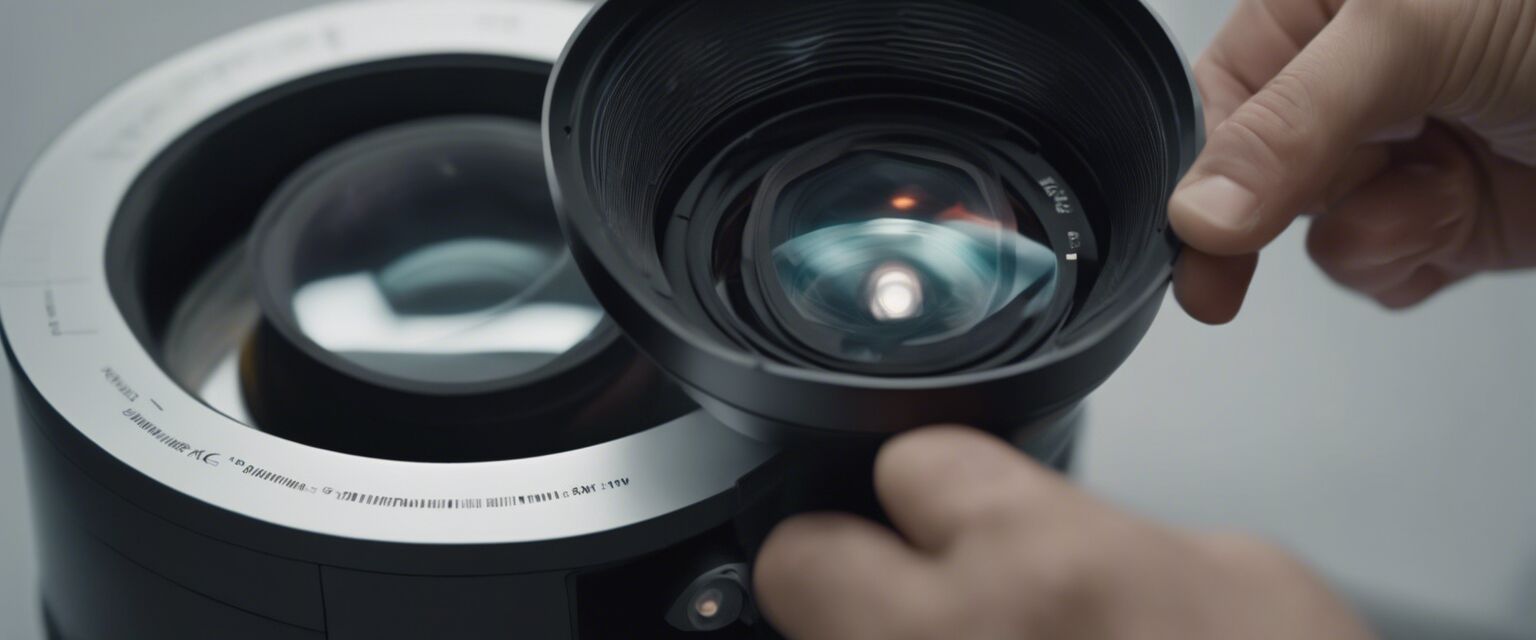 Cleaning projector lens
