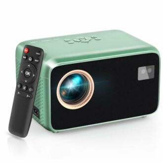 Portable green projector with remote control