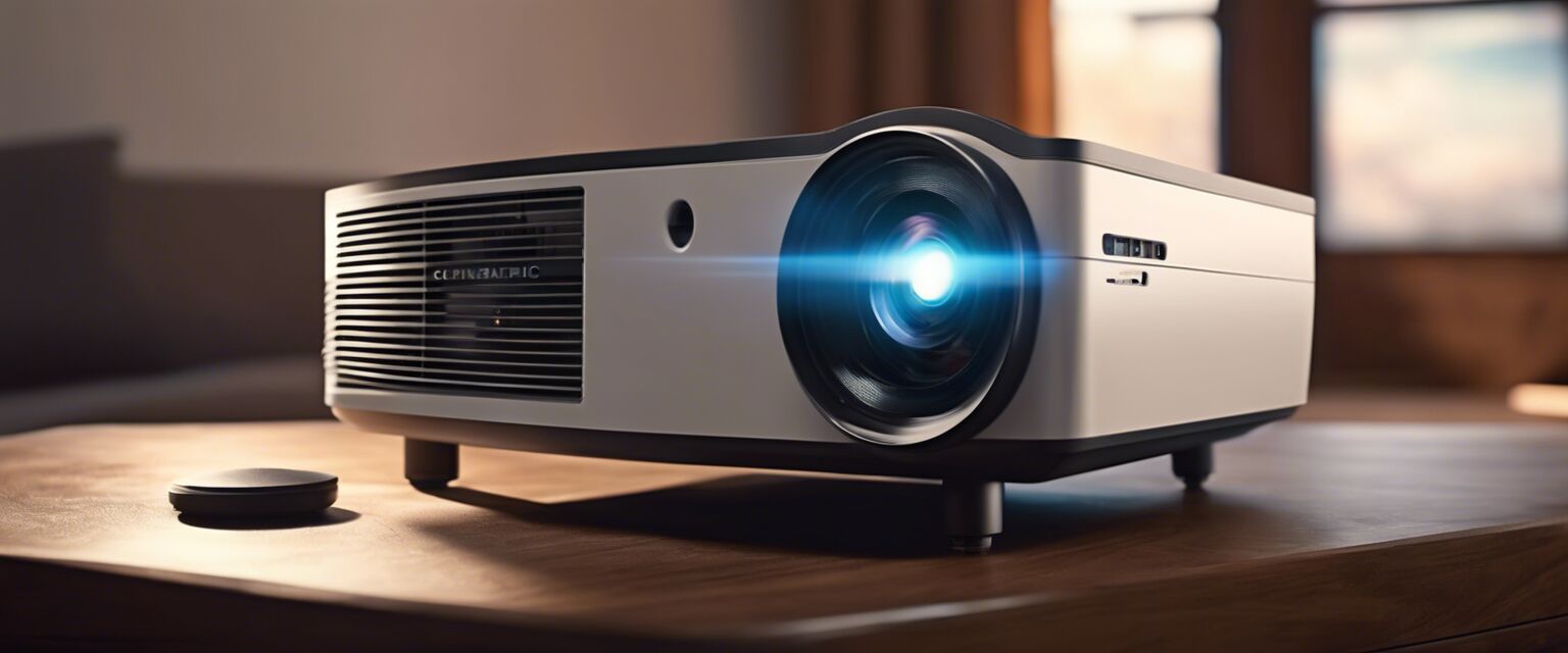 Compact portable projector